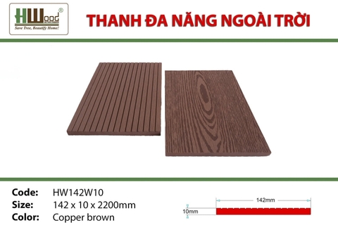 Thanh Đa Năng HWOOD HW142W10 Copper Brown