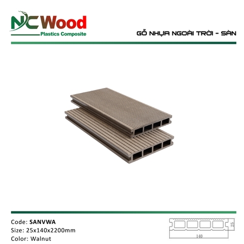 Gỗ nhựa ngoài trời NCwood SANVWA