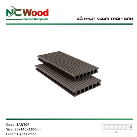 Sàn gỗ ngoài trời NCWOOD SANTACF