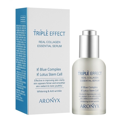 Tinh chất làm trắng- CLH AronNYX Triple Efect Real collagen Essential Serum 50ml