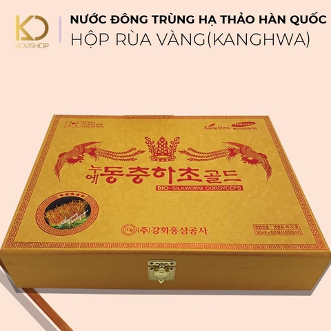 NƯỚC ĐÔNG TRÙNG HẠ THẢO HỘP RÙA VÀNG - 60 GÓI