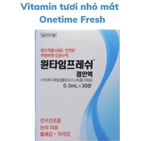 Vitamin tươi nhỏ mắt Onetime fresh eye drops (30sp/ hộp)