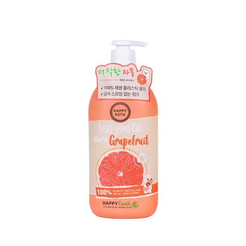 Sữa Tắm Happy Bath 900ml - Less plastic more Grapefruit 900g (Chai)