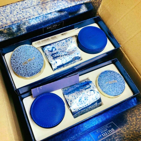Set phấn nước SUM37 water full CC cushion Perfect finish# 01 (Set)