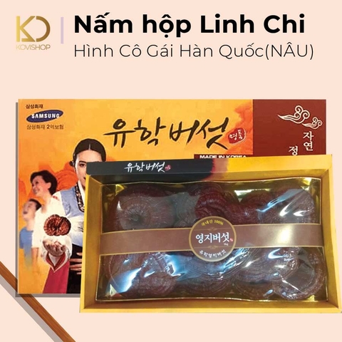 NẤM HỘP LINH CHI HÌNH CÔ GÁI - NÂU