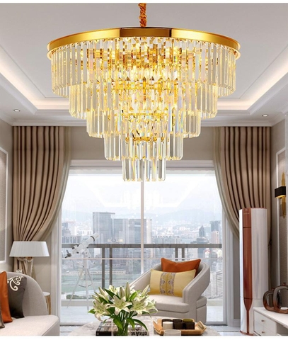 Diamond Lighting ĐÈN CHÙM PHA LÊ GOLD HIỆN ĐẠI - DPL 098