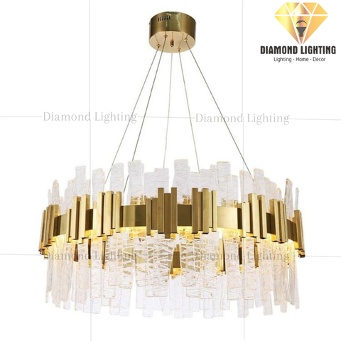 DIAMOND LIGHTING ĐÈN CHÙM ANDRONICUS THUỶ TINH HIỆN ĐẠI VÀNG TRẮNG - DCHD 1200L