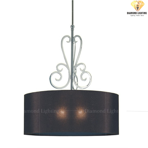 DIAMOND LIGHTING ĐÈN CHÙM HỢP KIM HIỆN ĐẠI BẠC ĐEN - DC 1222/SO