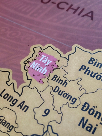 Bản Đồ Cào Việt Nam Phiên Bản ĐỎ HOÀNG KIM – Vietnam Scratch Map Red Velvet Edition