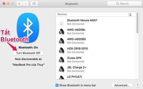 Hướng dẫn cách bật và tắt Bluetooth trên MacBook cực kỳ đơn giản cho người mới