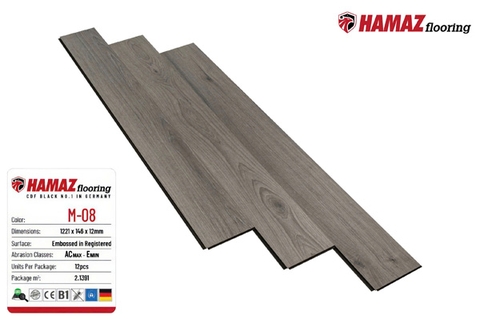 SÀN GỖ HAMAZ CỐT ĐEN - M08