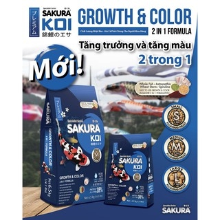 {SALE SỐC} THỨC ĂN CÁ KOI SAKURA TĂNG TRƯỞNG VÀ TĂNG MÀU, COMBO TỔNG HỢP DINH DƯỠNG PHÁT TRIỂN TOÀN DIỆN CÁ KOI