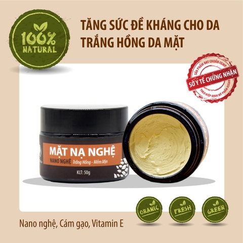 Mặt nạ nghệ dưỡng da hữu cơ an toàn cho Mẹ trước và sau sinh 50gr Wonmom - Việt Nam