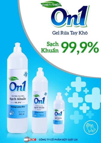 Gel rửa tay khô ON1 sạch khuẩn  -  LiX Việt Nam