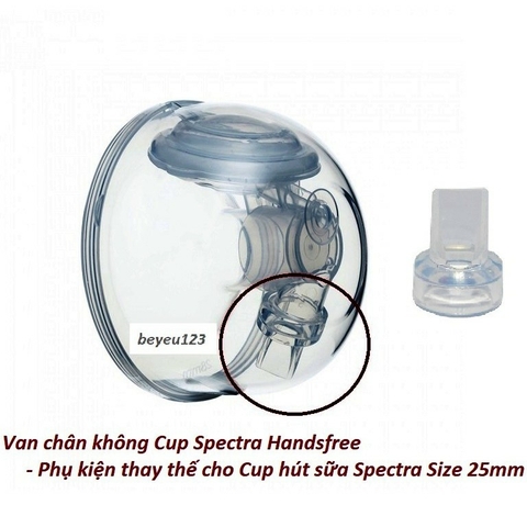 Van chân không Cup Spectra - phụ kiện thay thế cho cup hút sữa Spectra Size 25mm