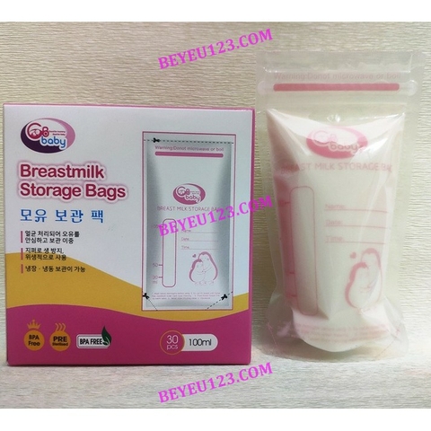 Hộp 30 túi trữ sữa mẹ 100ml GB BABY G30 Hàn Quốc