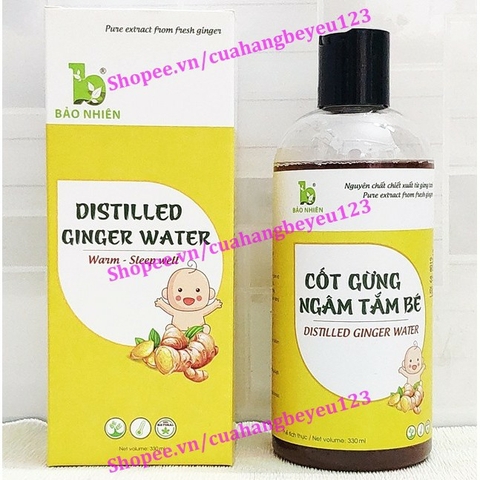 [330ml] Cốt gừng ngâm tắm cho Bé - Bảo Nhiên (Việt Nam)