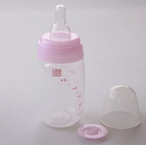 1 Bình trữ sữa mẹ 150ml kèm núm ti bú size S cho bé Unimom Hàn Quốc-tách lẻ hộp