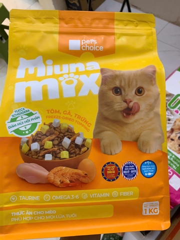 Thức ăn cho mèo mọi lứa tuổi MIUNA MIX 1kg