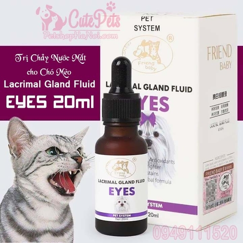 Siro Uống Chống Chảy Nước Mắt Cho Chó Mèo Lacrimal Gland Fluid Eyes 20ml