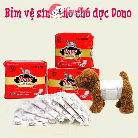 Bỉm cho chó đực DONO Tã quấn bụng chó đực - CutePets