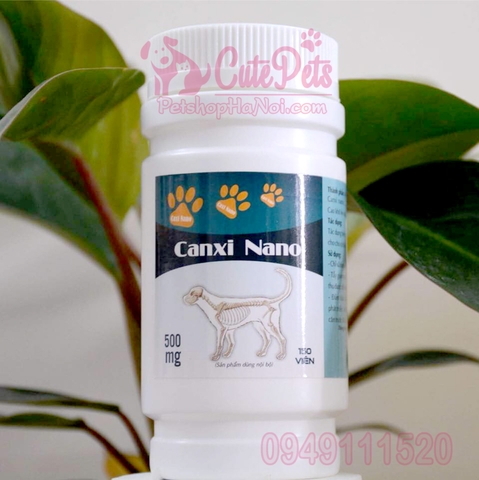 Canxi Nano hộp 150 viên Hấp thụ gấp 200 lần so với Canxi thường dành cho chó