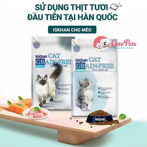 Hạt cho mèo Iskhan Cat Grain-Free Kitten 2.5kg - Cutepets