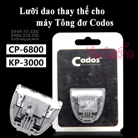 Lưỡi dao thay thế Tông đơ Codos CP 6800 7800 - CutePets