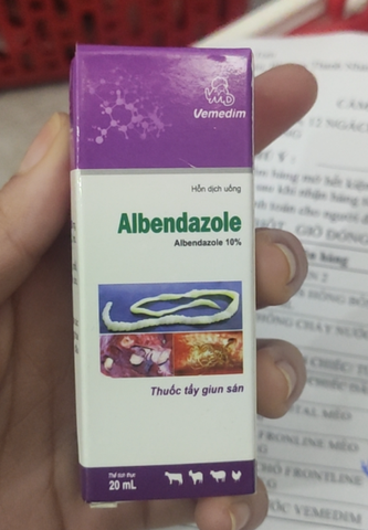 Tẩy giun sán Albendazole 20ml