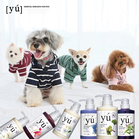 Sữa tắm cao cấp chó mèo [yú] 400ml Dầu tắm thú cưng - Cutepets