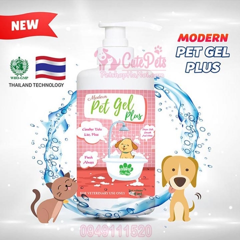 Sữa tắm Modern Pet Gel Plus 500ml Trị ve rận