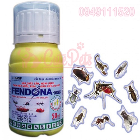 Dung dịch diệt côn trùng FENDONA 10SC 50ml - CutePets