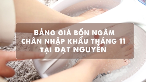 Báo giá BỒN NGÂM CHÂN NHẬP KHẨU tháng 11 năm 2020 tại Showroom Đạt Nguyễn