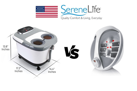 Có gì khác biệt giữa bồn ngâm chân SereneLife SL17 và SereneLife SL18