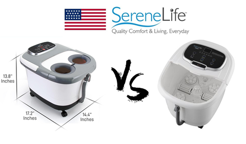 Có gì khác biệt giữa bồn ngâm chân SereneLife SL12 và SereneLife SL18