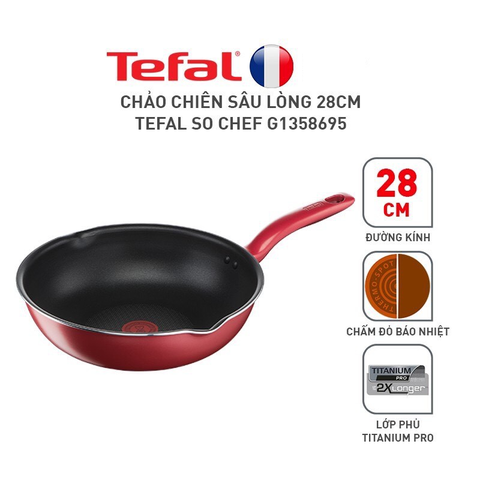 Chảo Sâu Lòng Tefal So Chef 28cm (G1358695)