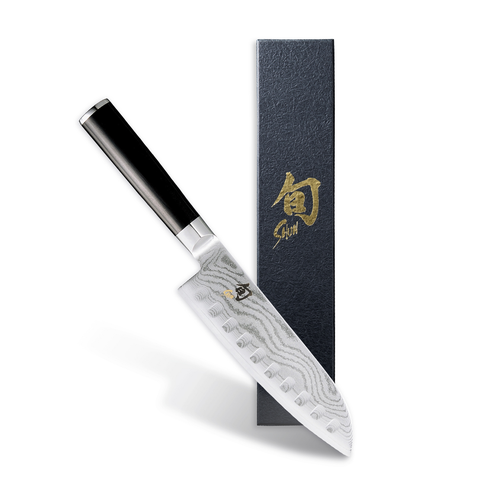 Dao Nhật KAI Shun Classic DM-0718, Dao Santoku Hollow 17.8cm