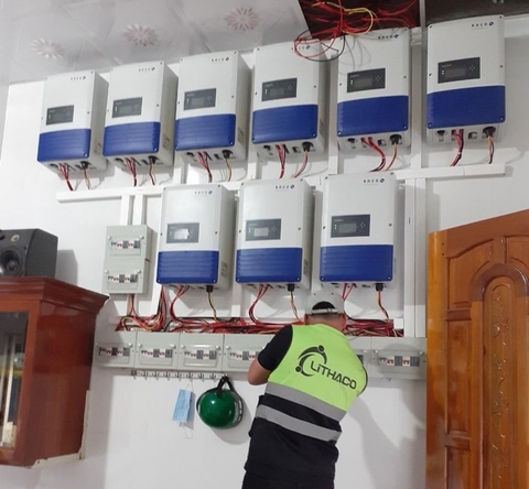 Hệ thống ĐMT hòa lưới Công suất 6.18 KWP cho gia đình anh Minh tại Tp. HCM