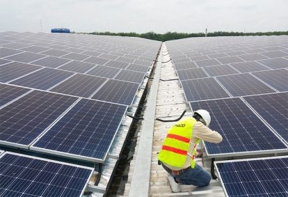 Hệ thống điện mặt trời công suất 999kwp lắp đặt tại công ty TNHH Tài Lợi  TPHCM