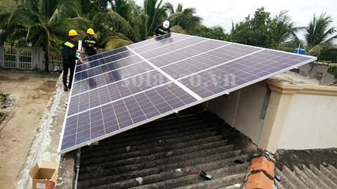 Hệ thống điện mặt trời hòa lưới 3kWp cho hộ gia đình tại Q.Bình Tân TPHCM