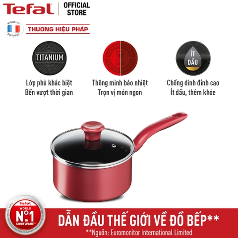 Nồi cán dài quánh Tefal So Chef 18cm (G1352395/ G1352396)