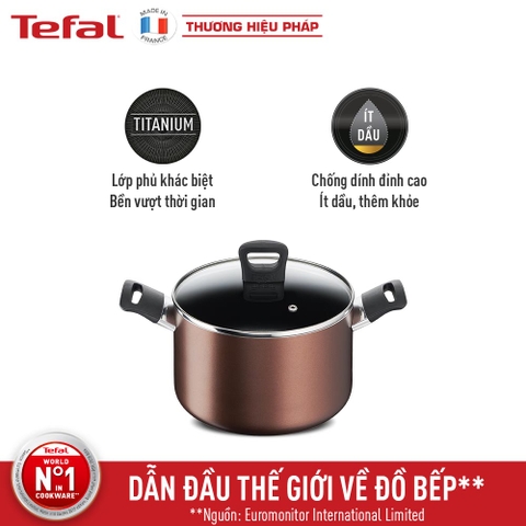 Nồi chống dính thân cao Tefal Day By Day 22cm(G1436105)