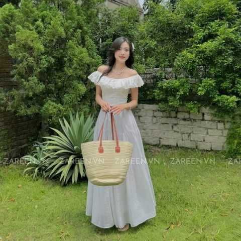 CHÂN VÁY DÀI 3 TẦNG RÚT EO ZAREEN VAD20