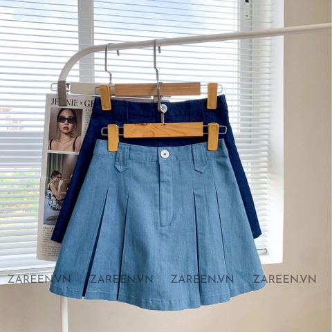CHÂN VÁY DENIM XẾP LY ZAREEN VAA47