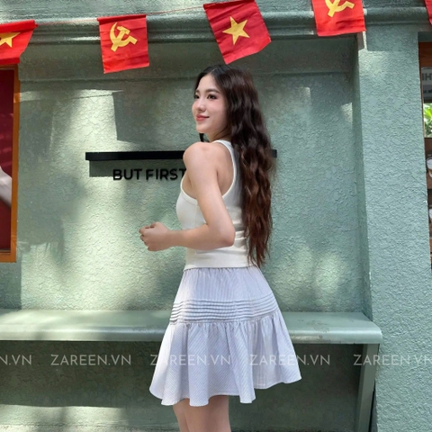 CHÂN VÁY XÒE NGẮN XẾP LY ZAREEN VAA50