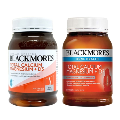 Blackmores Total Calcium & Magnesium + D3 200 viên - bổ sung canxi