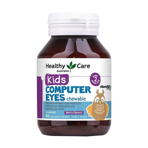 Viên nhai Healthy Care Kids Computer Eyes bổ mắt cho bé từ 1- 12 tuổi