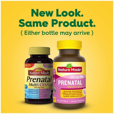 Vitamin bầu Nature Made Prenatal Multi+ DHA