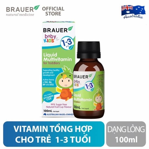 Brauer Liquid Multivitamin for Toddlers (1-3y)