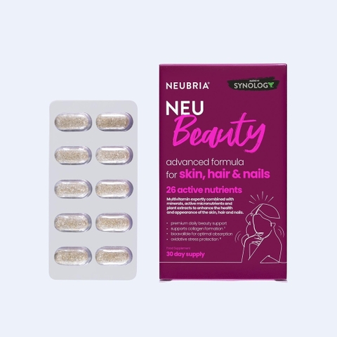 NEUBRIA NEU Beauty - neubria Vitamin tổng hợp cho tóc, da và móng ( hộp 30 viên) của Anh